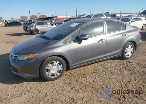 2012 Honda Civic Hybrid из США, поврежденный, VIN JHMFB4F24CS004290